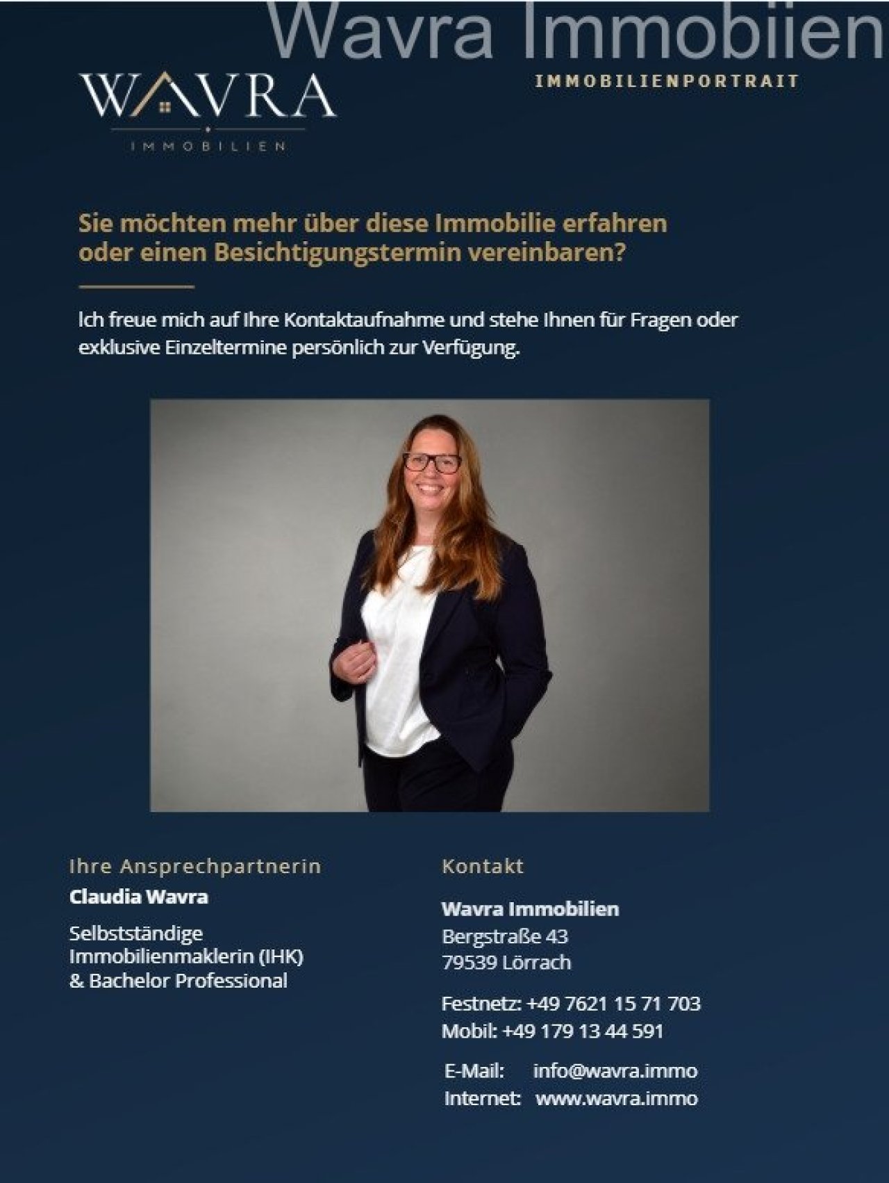 Baulücke mit Südwesthang, voll erschlossen inkl. Bodengutachten in Steinen (DJ1) — Kontakt